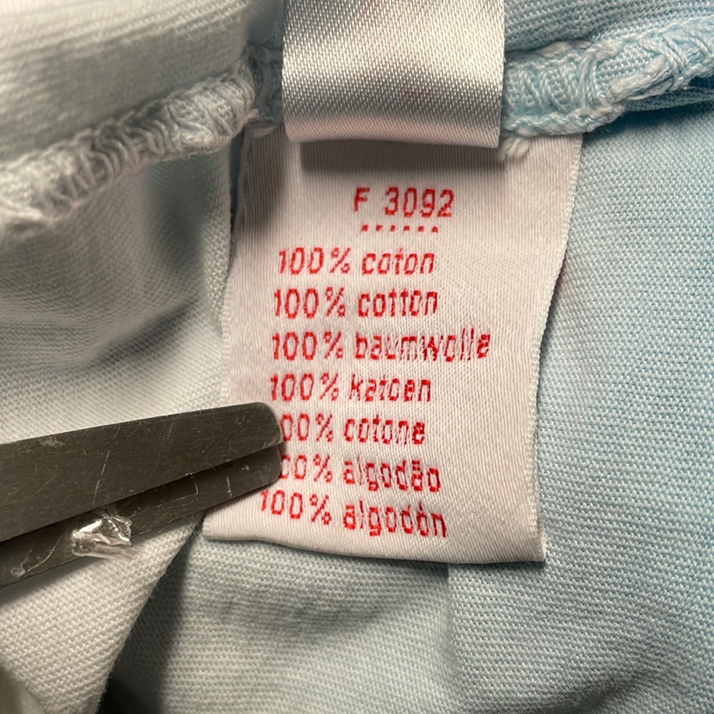 Lacoste Live T-shirt Mens Ombré Blue White Size 4 - Picture 7 of 8